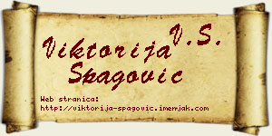 Viktorija Špagović vizit kartica